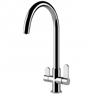 Смеситель кухонный с подключением к фильтру Gessi Helium хром (17947#031)