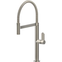 Смеситель кухонный с гибким изливом Gessi Helium нержавеющая сталь (50009#149)