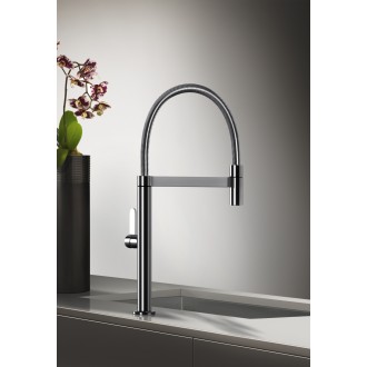 Смеситель кухонный с гибким изливом Gessi Helium хром (50009#031)