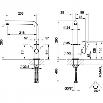Смеситель кухонный Gessi Helium хром (50105#031) Смеситель кухонный Gessi Helium хром (50105#031)