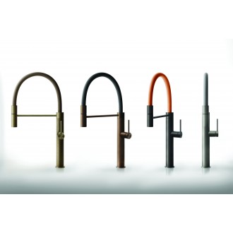 Смеситель кухонный с гибким изливом Gessi 316 Kitchen Flessa чёрный матовый (60010#299)