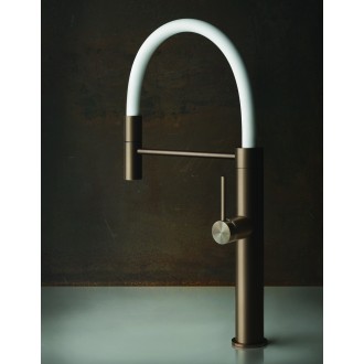 Смеситель кухонный с гибким изливом Gessi 316 Kitchen Flessa чёрный матовый (60010#299)
