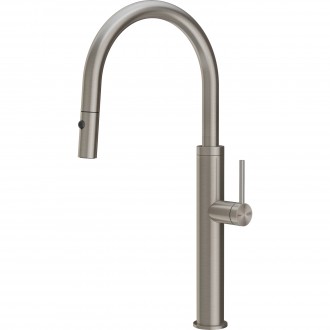 Змішувач кухонний з висувним виливом та двоструменевим душем Gessi 316 Kitchen Flessa нержавіюча сталь полірована (60022#239) Змішувач кухонний з висувним виливом та двоструменевим душем Gessi 316 Kitchen Flessa нержавіюча сталь полірована (60022#239)