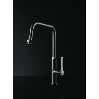 Кухонный смеситель с выдвижным изливом Officine Gessi нержавеющая сталь (60053#149) Кухонный смеситель с выдвижным изливом Officine Gessi нержавеющая сталь (60053#149)