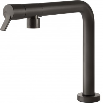 Подоконный смеситель Gessi Su&Giu чёрный металл брашированный PVD (60071#707) Подоконный смеситель Gessi Su&Giu чёрный металл брашированный PVD (60071#707)