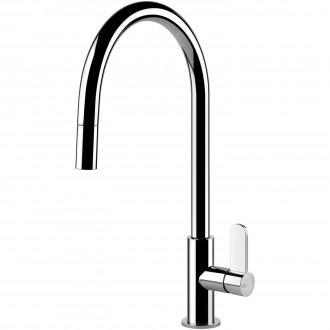 Кухонный смеситель с выдвижным изливом Gessi Helium хром (60077#031)