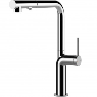 Кухонный смеситель с выдвижным изливом и двухструйным душем Gessi Stelo хром (60311#031) Кухонный смеситель с выдвижным изливом и двухструйным душем Gessi Stelo хром (60311#031)