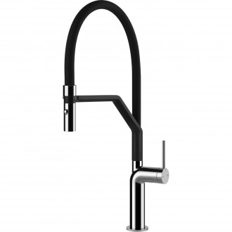 Смеситель кухонный с гибким изливом и двухструйным душем Gessi Stelo хром (60315#031) Смеситель кухонный с гибким изливом и двухструйным душем Gessi Stelo хром (60315#031)