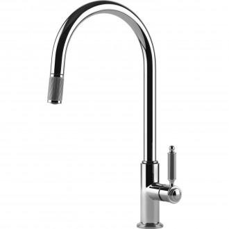 Кухонный смеситель с выдвижным изливом Gessi Venti20 хром (60622#031)