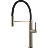 Смеситель кухонный с гибким изливом Gessi Venti20 нержавеющая сталь (60634#149)