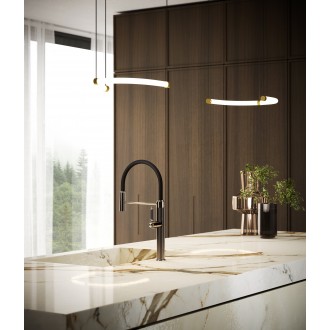 Смеситель кухонный с гибким изливом Gessi Venti20 медь брашированная PVD (60634#708) Смеситель кухонный с гибким изливом Gessi Venti20 медь брашированная PVD (60634#708)