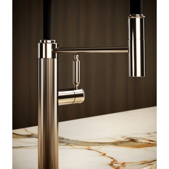 Смеситель кухонный с гибким изливом Gessi Venti20 медь брашированная PVD (60634#708) Смеситель кухонный с гибким изливом Gessi Venti20 медь брашированная PVD (60634#708)