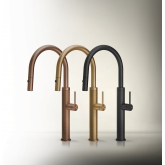 Смеситель кухонный с подключением к фильтру Gessi 316 Kitchen Cesello бронза брашированная PVD (60826#726) Смеситель кухонный с подключением к фильтру Gessi 316 Kitchen Cesello бронза брашированная PVD (60826#726)