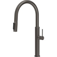 Смеситель кухонный с подключением к фильтру Gessi 316 Kitchen Cesello чёрный металл брашированный PVD (60826#707)