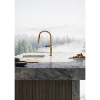 Смеситель кухонный с подключением к фильтру Gessi Habito чёрный металл брашированный PVD (60872#707) Смеситель кухонный с подключением к фильтру Gessi Habito чёрный металл брашированный PVD (60872#707)