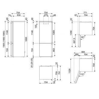 Холодильник Smeg FA8005LAO6 Холодильник Smeg FA8005LAO6