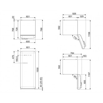 Холодильник Smeg FAB28RYW6