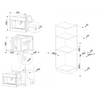 Вбудовувана кавомашина Smeg CMS4104B3 Вбудовувана кавомашина Smeg CMS4104B3