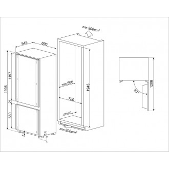 Холодильник Smeg C875TND Холодильник Smeg C875TND