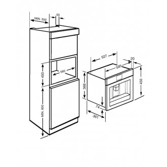 Вбудовувана кавомашина Smeg CMS8451A Вбудовувана кавомашина Smeg CMS8451A