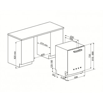 Посудомоечная машина Smeg STFABRD3