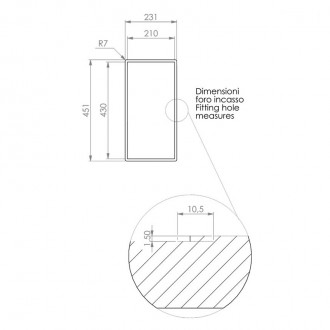 Кухонная мойка CM Filoquadra 23Х45 11920 Кухонная мойка CM Filoquadra 23Х45 11920