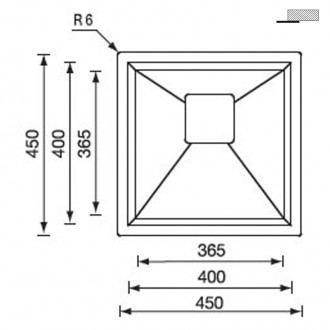 Кухонная мойка CM Glamour 45Х45 12811 Кухонная мойка CM Glamour 45Х45 12811