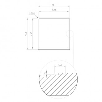 Кухонная мойка CM Pyper 45Х45 15352