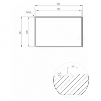 Кухонная мойка CM Pyper 77Х45 15358