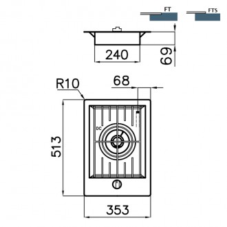 Газовая варочная поверхность Foster FL 7207 032 Газовая варочная поверхность Foster FL 7207 032