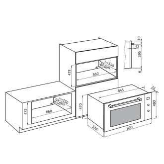 Электрический духовой шкаф Foster FL 7107 642