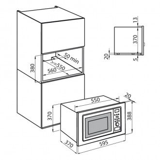 Микроволновая печь встраиваемая Foster KS 7151 010 Микроволновая печь встраиваемая Foster KS 7151 010