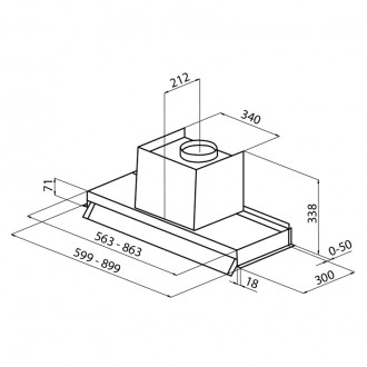 Кухонная вытяжка Foster New Wing 2512 092