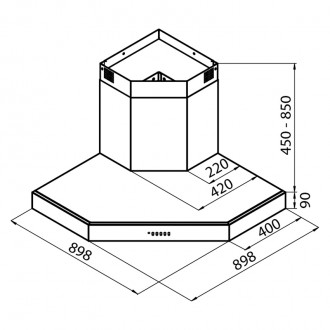 Кухонная вытяжка Foster Pitagora 2439 003