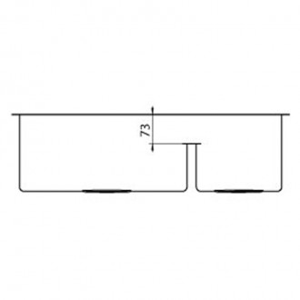 Кухонная мойка CM Zeffiro 58,5Х44 2V 12081 Кухонная мойка CM Zeffiro 58,5Х44 2V 12081