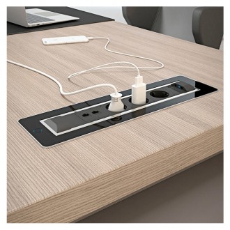 Вращающийся розеточный блок ASA Versaturn 3.0 черное стекло 3x220V+USB (060.24F.00031) Вращающийся розеточный блок ASA Versaturn 3.0 черное стекло 3x220V+USB (060.24F.00031)