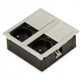 Розеточный блок ASA VersaHit Dual 2x220 IP54 нержавеющая сталь (060.15F.00001)