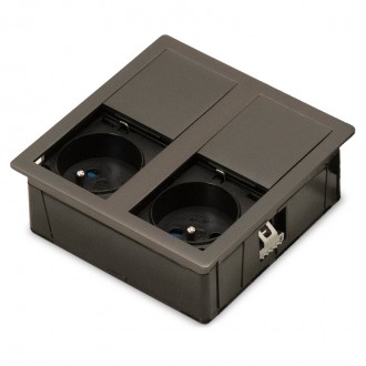 Розеточный блок ASA VersaHit Dual 2x220 IP54 титан (060.15F.00005)