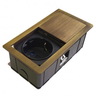 Розеточный блок ASA VersaHit Mono 1x220 IP54 состаренная бронза (060.25F.00004)