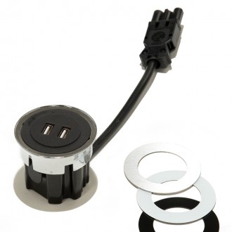 Встраиваемый модуль ASA VersaDot USB черный (060.30Y.00006) Встраиваемый модуль ASA VersaDot USB черный (060.30Y.00006)