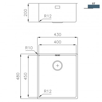 Кухонная мойка Foster 45 Series 43x48 3139 850