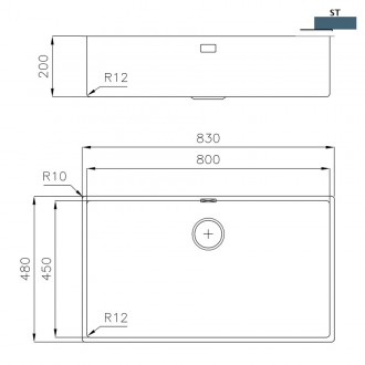 Кухонная мойка Foster 45 Series 83x48 3143 850 Кухонная мойка Foster 45 Series 83x48 3143 850