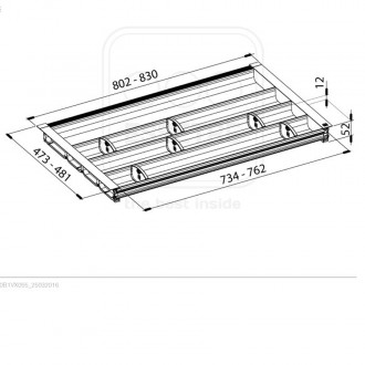 Лоток для столовых приборов Essetre Whitty-Line WC0900B1VX055 Лоток для столовых приборов Essetre Whitty-Line WC0900B1VX055