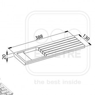 Вставка подставка для ножей для лотков Essetre Whitty-Line ACWC40W00