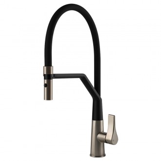 Смеситель кухонный с гибким изливом и двухструйным душем Gessi Proton финокс (17191#149)