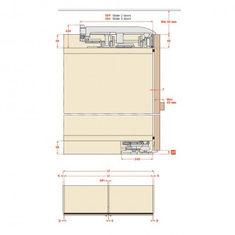 Компланарная система Salice Bortoluzzi Slider (VE30KIT0101)
