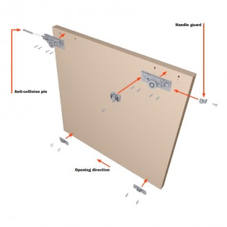 Комплект кронштейнов на 2 двери с доводчиком Salice Glow (VE41KSKACMA2510) Комплект кронштейнов на 2 двери с доводчиком Salice Glow (VE41KSKACMA2510)