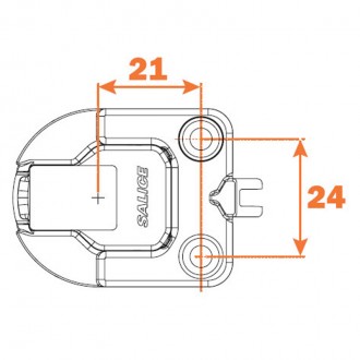 Петля LAPIS 110" (C716AE9) накладна з доводчиком Петля LAPIS 110" (C716AE9) накладна з доводчиком