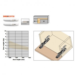 Барный стопор с доводчиком Salice Pacta (FRBKFEPSSN9)