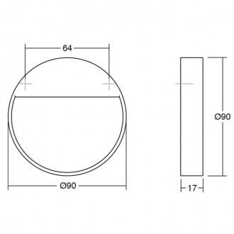 Ручка-кнопка Viefe 64 мм (0496.064.Z.28) матовое золото